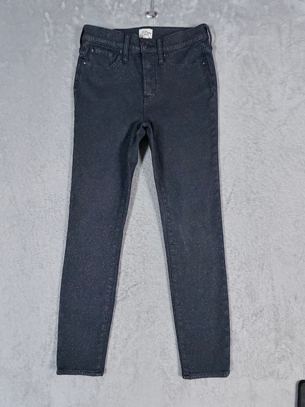 J.Crew Toothpick High Rise Skinny Jeans Size 25 Black